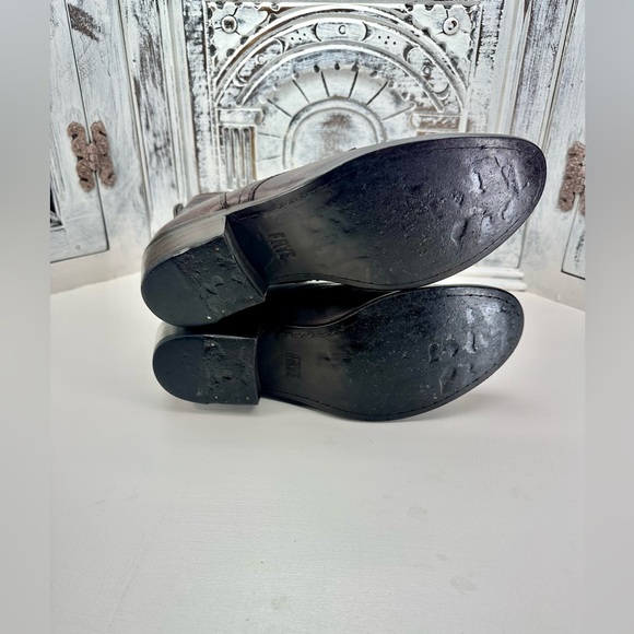 Frye Carson Lace Up Ankle Boots in Dark Brown 6.5 B, Frye Brown Booties - Picture 13 of 14